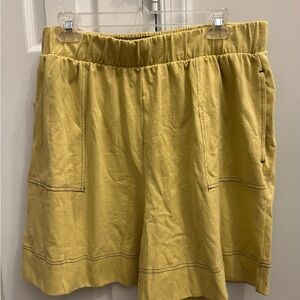 Free People Beach Yellow Shorts